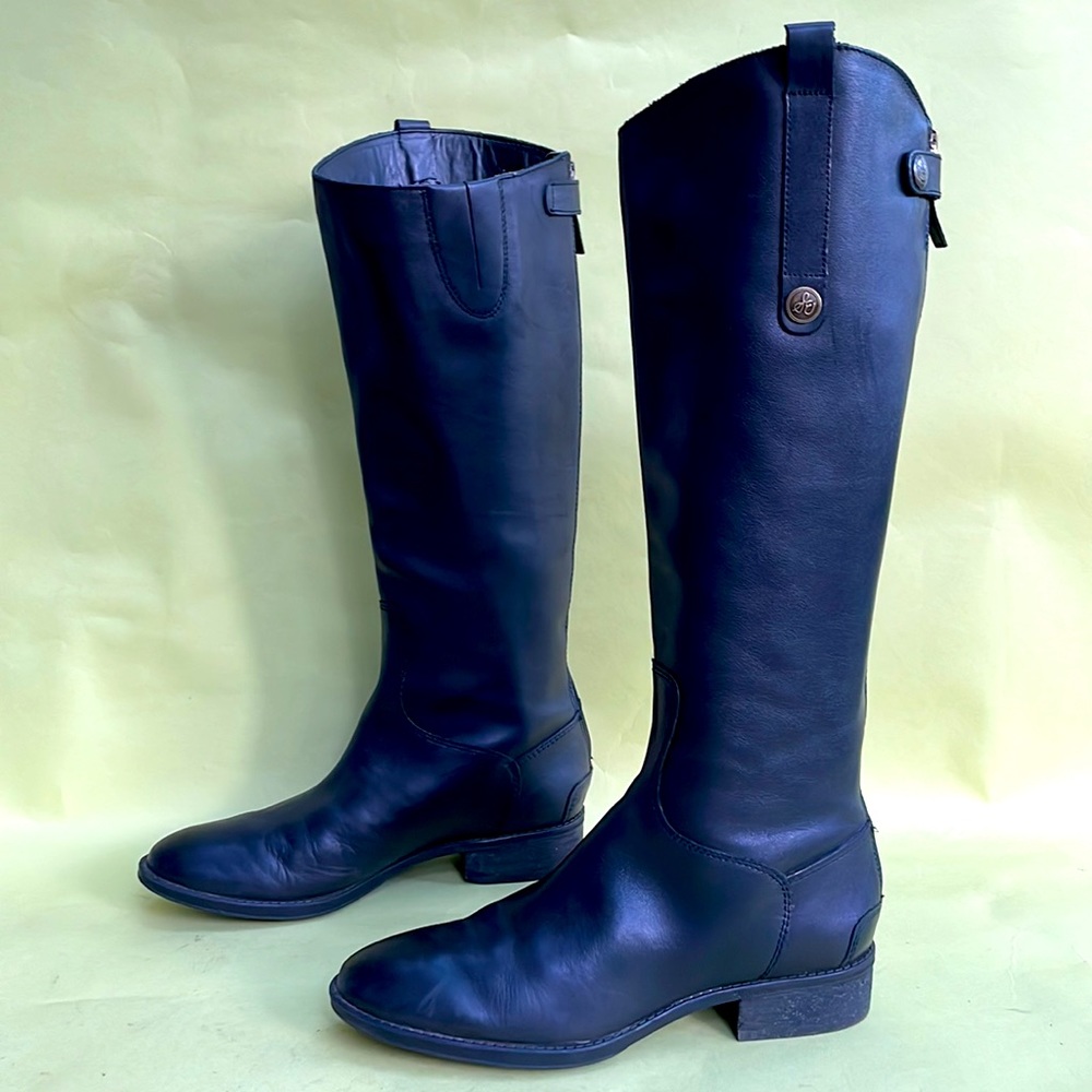 Black Sam Edelman leather riding boots